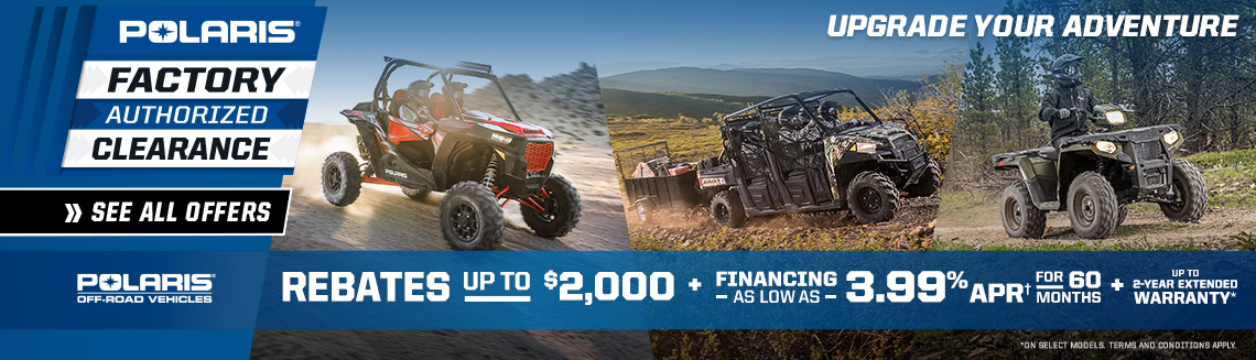 Offers Not Applicable In Quebec Vary By Model Rebate Valid On Select 2017 2024 New And Unregistered Polaris Rzr Ranger Sportsman